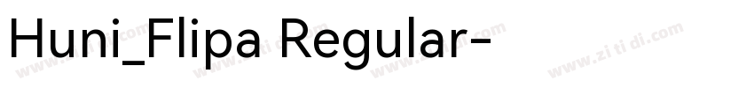 Huni_Flipa Regular字体转换